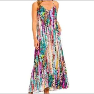 Nicole Miller Watercolor Maxi Dress